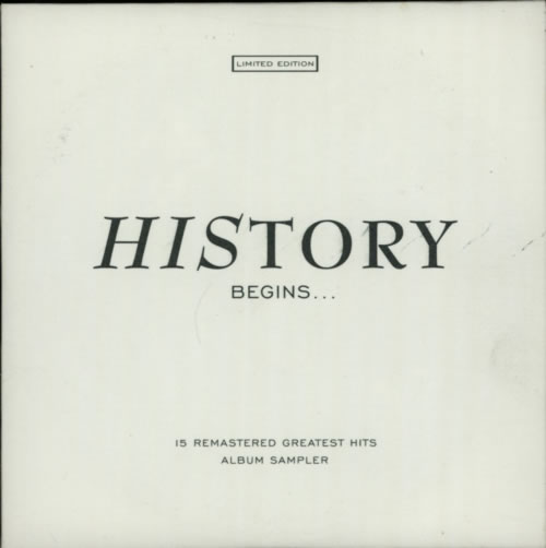 Michael Jackson History Begins - 15 Tracks UK Promo CD album